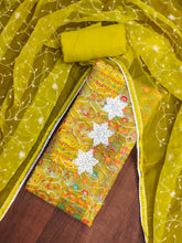 Cotton Unstitched suit For Navratri Pooja